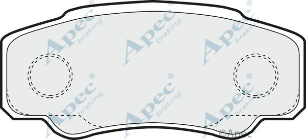 APEC BRAKING Piduriklotsi komplekt,ketaspidur PAD1261